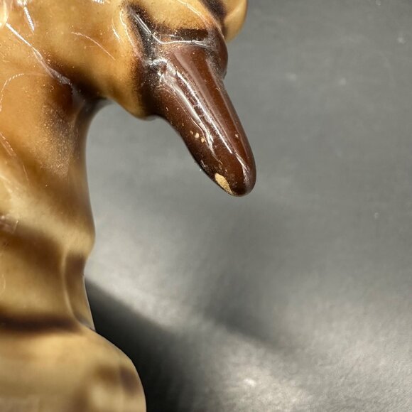 Vintage The Big Chiefs Cigars Pen Holder Planter 40s Ceramic GS Brown Organizer - Picture 10 of 11